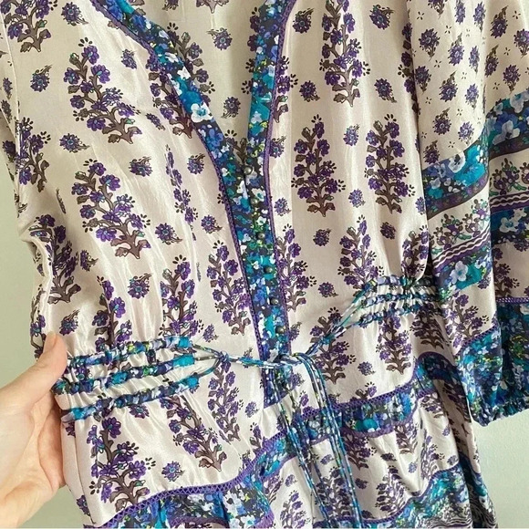 Rebecca Taylor Dress Sz 10 Silk Mini Bohemian Rave Mini Runway - Picture 7 of 12